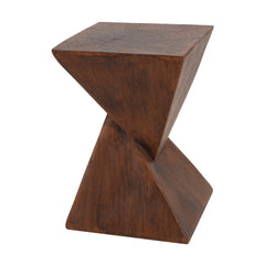 TESS Modern Side Table – Stylish Cent Table Compatible with Living Room, Bedroom, or Office – Versatile Home Furniture with Design and Sturdy Construction,Dark Brown Color