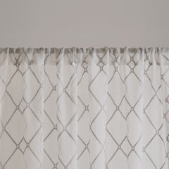 Diamond Sheer Window Curtain Panel(Only 1 Pc Panel)