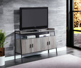 Samiya Gray Oak & Black Finish TV Stand