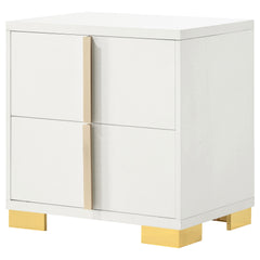Jeremiah White 2-drawer Nightstand