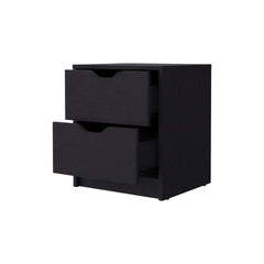 Wenge 2-Drawer Nightstand