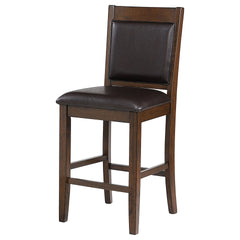 Dewey Walnut Upholstered Counter Chair (Set of 2)