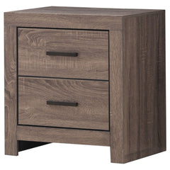 Brantford Barrel Oak 2-Drawer Nightstand