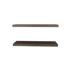 Floating Shelves 1.50" H, 2 Shelves, Walnut
