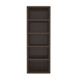Open Bookcase in Dark Walnut
