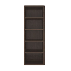 Open Bookcase in Dark Walnut