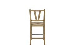 Counter Height Slat Back Chair - Cashew (Set of 2)