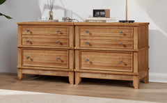 Hazel 3-Drawer Hazel 3-Drawer Side Table for Living Room, Hallway, Entryway, Set of Two