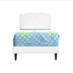Deb G1118-TB-UP Twin Bed- All in One Box , WHITE