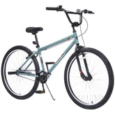 26 Inch Freestyle Bike for Teens, Steel Frame Single-Speed Bicycle with 2 Pegs , Front Caliper Brake and Rear V Brake, Bicycle for Boys and Girls Ages 14+