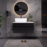 31.5 Inches Floating Single Small Bathroom Vanity with Sink