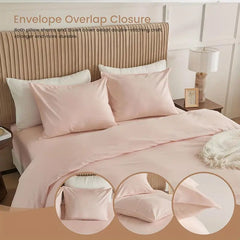 Serta Simply Clean Solid Duvet cover PINK Twin