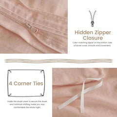 Serta Simply Clean Solid Duvet cover PINK Twin