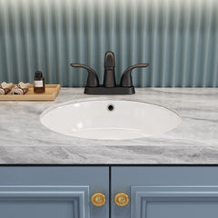 Bothwa Home 5.45" CUPC Certified 2-handle Bathroom Sink Faucet (Matt Black Finish)