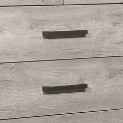 Two-Tone Gray Finish 1pc Bedroom Chest with 5 Storage Drawers Modern Contemporary Furniture