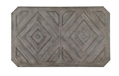 Dining Table Gray Color Diamond Wood Grain Pattern 1pc Table Wire-brushed Finish