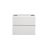 Alice-24W-201,Wall mount bathroom vanity WITHOUT basin, white color, with two drawer, Pre-assembled