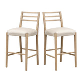 BAR STOOL WITH LADDER BACK (SET OF 2)