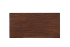 Retro Modern Style 1pc Coffee Table with 2x Drawers Brown Finish Living Room Furniture Walnut Veneer Wooden Furniture