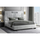 YARIS GREY QUEEN BED