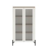 Bookcase Cabinet in Maple and Off White