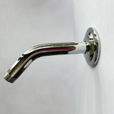 Shower Arm with Flange, 1/2 NPT Tapered Threads, Rain Shower Head Arm, Wall Mount Shower Extension Arm