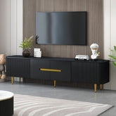 VIBE HAUS 78.7''Minimalist TV Stand for TVs up to 85 Inches, Modern Entertainment Center Media Console with 4 Spacious Cabinets for Living room