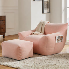 Bean Bag Chair for Adults, Oversized Comfy Beanbag Living Room Lazy Sofa for Bedroom & Dorm