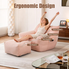 Bean Bag Chair for Adults, Oversized Comfy Beanbag Living Room Lazy Sofa for Bedroom & Dorm