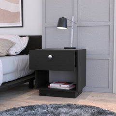 Wenge 1-Drawer Nightstand