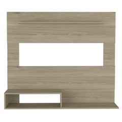 Floating Entertainment Center Albuquerque, Space For The TV´s up 55", Light Pine Finish
