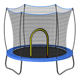 YC 55in round trampoline-spring-Blue