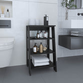 Linen Cabinet 29.7"H, Four Shelves, Vertical, Black