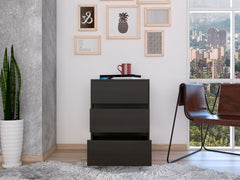 Vienna Three Drawers Filing Cabinet, Roller Blade Glide