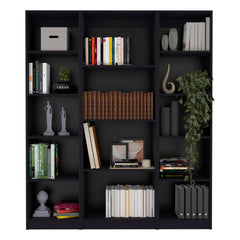Wenge 3 Piece Living Room Set with 3 Bookcases