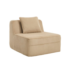 Martha Armless Sofa W/Pillow Corduroy -Camel