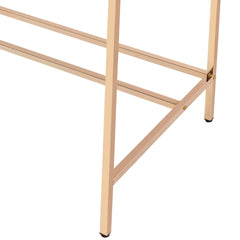 Midriaks Baby Blue & Gold Finish Writing Desk W/USB