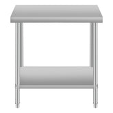 24''*18'' Commercial Work Table for Restaurant and Home Stainless Steel Kitchen Prep Table with Under Shelf