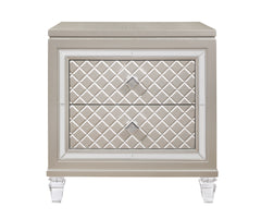 CROSS GLAM CHAMPAGNE NIGHTSTAND