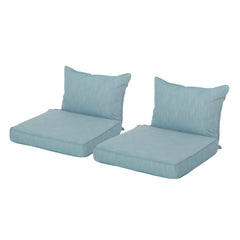 ANTIBES CLUB CHAIR SET, BACK CUSHION AND SEAT CUSHION, TEAL, SET OF 2, (57087.00 CUSHION SET)