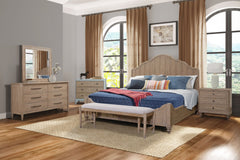 Casual 6 Drawer Dresser Sand Finish