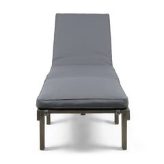 ARIANA KD WOOD CHAISE LOUNGE W/ CUSHION