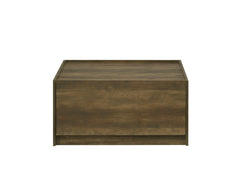 Trentino 31.5"W Oak Finish Square Coffee Table with 2 Drawers