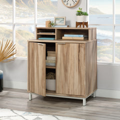 Organizer Hutch with Bookcase, Brown finish