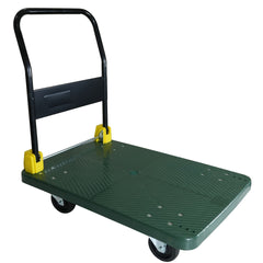 Foldable Platform Push Hand Truck Cart, 880 lbs. Weight Capacity, 2 Swivel Brake Wheels