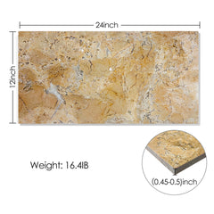 12*24 Gold Yellow Beige natural marble, for floor and wall, polished marble tile, natural stone, genuine marble, real marble, 1 box 4 pcs