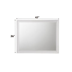 Naima White Finish Mirror