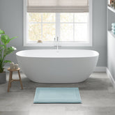 1 PCS 20x30" 100% Cotton Tufted 3000 GSM Reversible Bath Rug Blue