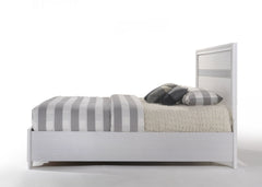 Naima White Finish Queen Bed W/Storage