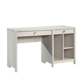 Computer Desk with 2 smooth-glide Drawers, Light Gray finish